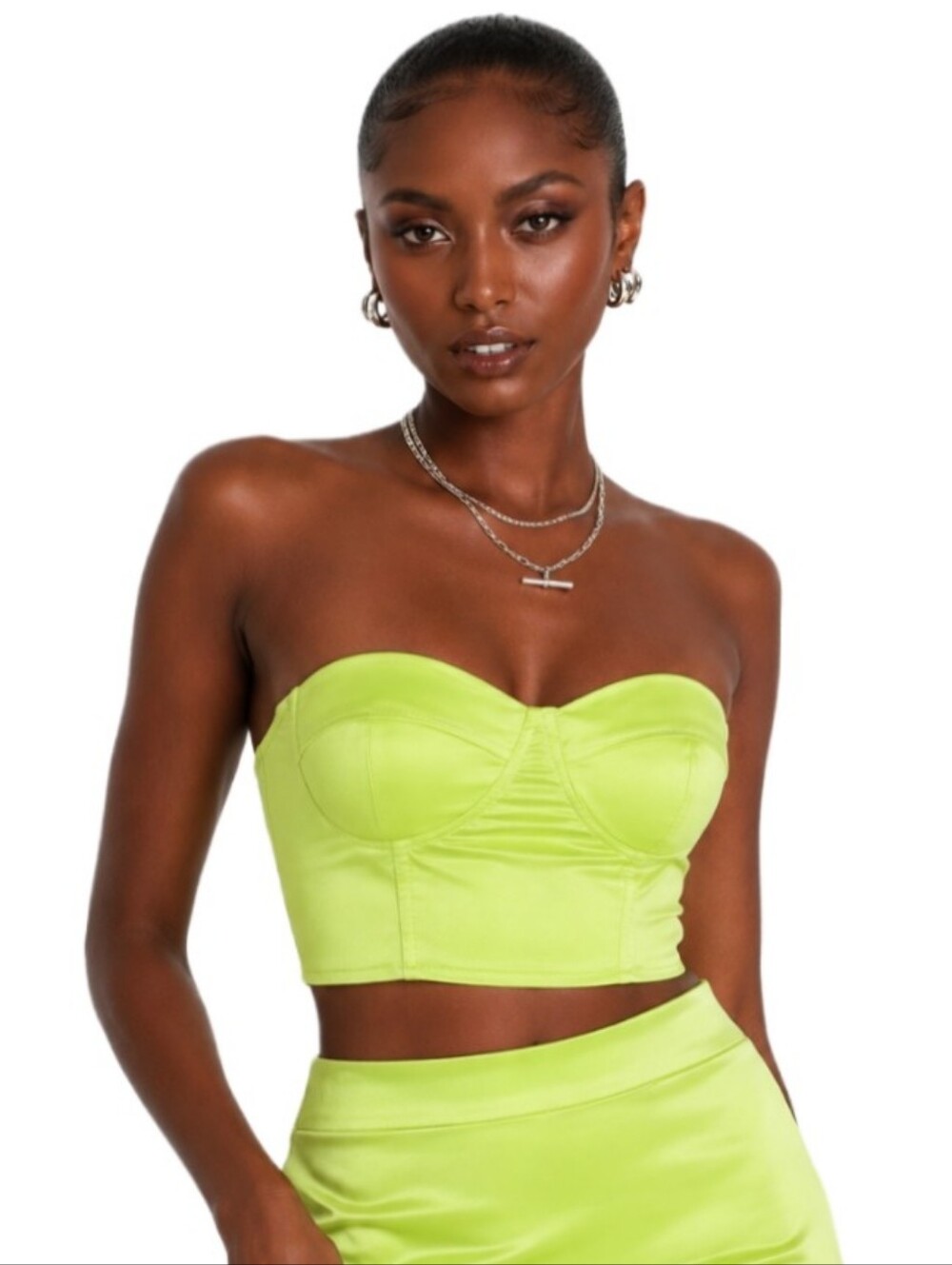 Extro & Vert Tube Top In Chartruese